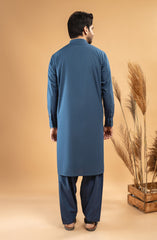 WINTER'22 MEN KAMEEZ SHALWAR CASUAL BLUE