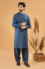 WINTER'22 MEN KAMEEZ SHALWAR CASUAL BLUE