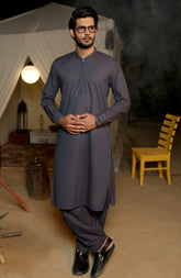 MEN KAMEEZ SHALWAR CASUAL DARK PURPLE