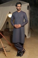MEN KAMEEZ SHALWAR CASUAL DARK PURPLE