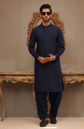 WINTER'22 MEN KAMEEZ SHALWAR CASUAL PURPLE
