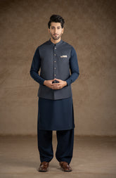 FESTIVE'23 FORMAL PLAIN WAISTCOAT CHARCOAL GREY