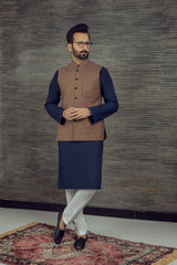 MEN SEMI FORMAL WAISTCOAT BROWN