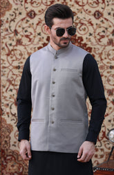 FESTIVE'23 FORMAL PLAIN WAISTCOAT BROWN