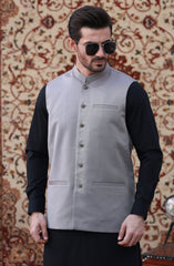 FESTIVE'23 FORMAL PLAIN WAISTCOAT BROWN