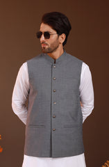 FESTIVE'23 FORMAL PLAIN WAISTCOAT BLUE