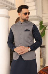 EID FESTIVE'22 FORMAL PLAIN WAISTCOAT GREY