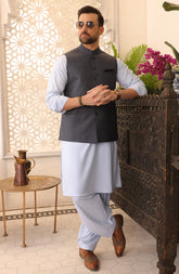 FESTIVE'23 FORMAL PLAIN WAISTCOAT NAVY BLUE