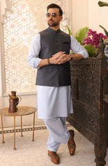FESTIVE'23 FORMAL PLAIN WAISTCOAT NAVY BLUE