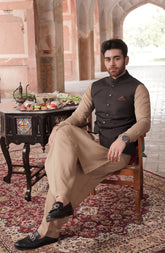 FESTIVE'22 FORMAL STYLING WAISTCOAT BLACK