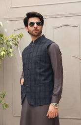 WINTER'22 MEN FORMAL CASUAL WAISTCOAT DARK GREY