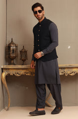 WINTER'22 MEN FORMAL CASUAL WAISTCOAT DARK BLUE