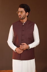 FESTIVE'23 FORMAL PLAIN WAISTCOAT FUCHSIA