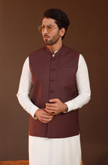 FESTIVE'23 FORMAL PLAIN WAISTCOAT FUCHSIA