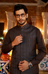 MEN SEMI FORMAL WAISTCOAT CHARCOAL