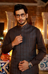 MEN SEMI FORMAL WAISTCOAT CHARCOAL