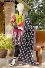 WOMEN SILHOUTTE PRINTED CAMBRIC 3PC UNSTITCHED