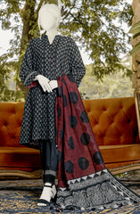 WOMEN HUSSNA PRINTED KHADDAR 3PC UNSTITCHED