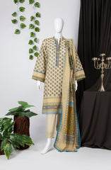 BAHARA 3PC SUIT STITCHED