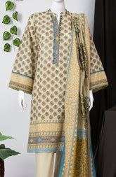 BAHARA 3PC SUIT STITCHED