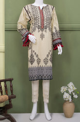 UKRAINE GREY LAWN PRINTED 1PC STITCH KURTI (6716478881966)