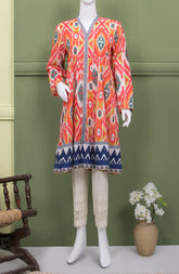 TRADITIONAL IKAT LAWN PRINTED 1PC STITCH KURTI (6661323063470)