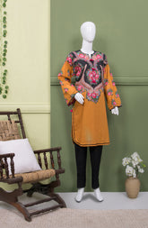 RUSSIAN FLORAL 1PC STITCHED KURTI