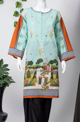 AQUAMARINE 1PC KURTI STITCHED