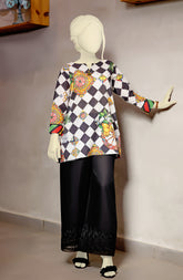 SUMMER'23 SICILIAN WHEEL STITCHED 1PC KURTI