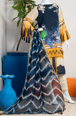 INDIGO SKY LAWN PRINTED 2PC