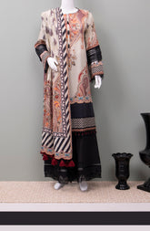 TUDOR TIMES LAWN PRINTED 3PC (6631928725678)