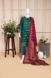 ADIN JACQUARD 3PC SUIT STITCHED