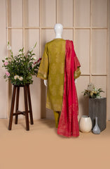 PINAR JACQUARD 3PC SUIT STITCHED