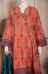 FERIHA JACQUARD 3PC SUIT STITCHED