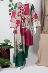 ANTIQUE PAISLEY 3PC SUIT STITCHED