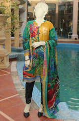 SUMMER'22 RETRO TRAVEL BASIC DIGITAL PRINTED LAWN 3PC UNSTITCHED