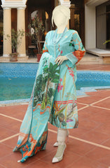 SUMMER'22 BOTANICAL GARDEN BASIC DIGITAL PRINTED LAWN 3PC UNSTITCHED