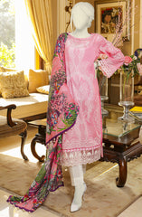SUMMER'22 IMPRESSIONISM EMBROIDERED DIGITAL PRINTED LAWN 3PC UNSTITCHED