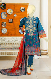 EID FESTIVE'22 JASHAN SUBZ 3PC STITCHED SUIT