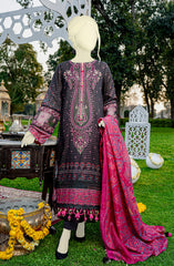 EID FESTIVE'22 ORNAMENTAL BREAK EMBROIDERED PRINTED COTTON 3PC UNSTITCHED