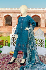 EID FESTIVE'22 BANAFSHA EMBROIDERED PRINTED JACQUARD 3PC UNSTITCHED