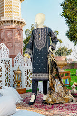 EID FESTIVE'22 NARGIS EMBROIDERED PRINTED JACQUARD 3PC UNSTITCHED