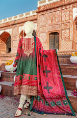 FESTIVE'22 CHUNRI EMBROIDERED PRINTED DOBBY 3PC UNSTITCHED