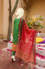 SUMMER'22 BANDHANI STITCHED 3PC SUIT