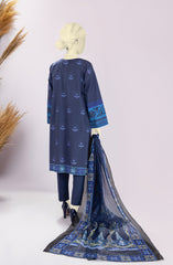 PRE WINTER'22 BATNA SELF JACQUARD STITCHED 3PC SUIT