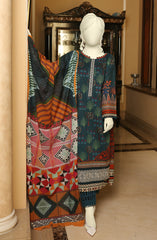 SUMMER'22 NEEDLE STITCH EMBROIDERED DIGITAL PRINTED LAWN 3PC UNSTITCHED
