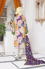 EXCLUSIVE COLLECTION'22 ENORMOUS DEPTH PRINTED LAWN 3PC STITCHED SUIT