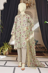 SUMMER'23 PERUVIAN LILY PRINTED STITCHED 3PC SUIT