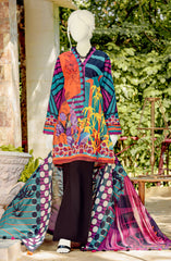 WOMEN RUMAAN PRINTED CAMBRIC 3PC UNSTITCHED