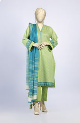 SUMMER'23 GREEN FOREST PRINTED LAWN 3PC UNSTITCHED